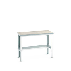 Stół warsztatowy szer. 1500mm Nie Stołek ramowy o regulowanej wysokości Stal dł. 750mm wys. 740 → 1140mm