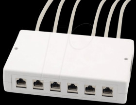 ET-25174.1 Keystone surface-mount distribution box 6/12 ports