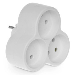 Rozgałęźnik wtyczkowy 3-gniazda b/u 16A R-35