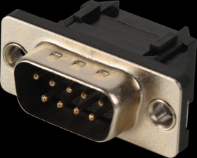 114-09-1-00-10-60 D-SUB plug, 9-pin, for IDC flat ribbon cables