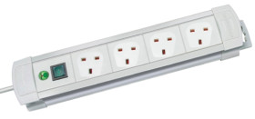 Przedłużacz 1.8m 4 gniazda Przedłużacz z gniazdami typ Typ G - brytyjski Typ G, brytyjskie BS1363 13A 230 V