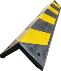 Ochraniacz przeciwuderzeniowy do Narożnik, Krawędź Czarny, żółty długość 800mm RS PRO Guma