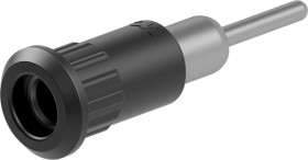 Gniazdo testowe Gniazdo Połączenie lutowane Czarny 25A Staubli