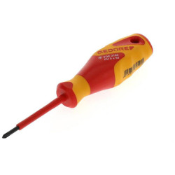 Gedore 1612107 VDE-Screwdriver Cross Recess PH 0