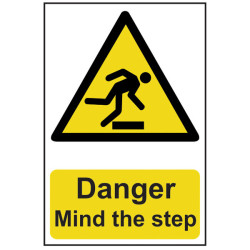 Scan 1105 Danger Mind The Step - PVC 200 x 300mm