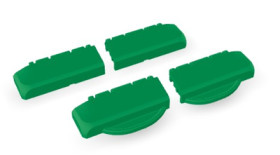 Hinge, ABS, (L x W x H) 100 x 27 x 48.3 mm, green, for B 233012/B 273612, 96930009