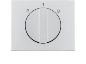 BERKER K.5 Płytka czołowa z pokrętłem do Wyłącznika 3-pozycyjnego bez pozycji "0" alu 1088710300 HAGER