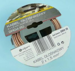 2x1,50 PRZEŹROCZYSTY PRZEWÓD 20mb