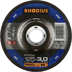 Rhodius 200891 Cutting Disc Off-set 125 mm Steel Cutting Disc