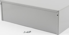 Aluminum enclosure, (L x W x H) 305 x 178 x 102 mm, gray (RAL 7046), IP32, 1411X