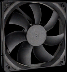 HD-1225H24B-X DC Fan, Axial, Ball Bearing, 120x120x25mm, 24V, 83.5CFM