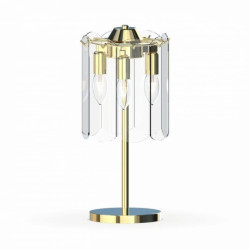 Lampa nocna NIRA, elegancki złoty kolor, szklany klosz w stylu glamour - MT3523-3S-EGN Zuma Line