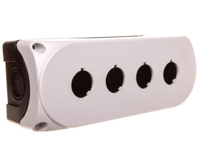 Obudowa kasety 4-otworowa 22mm szara IP67 LPZP4A8