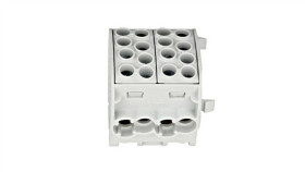 Zacisk Rozgałęźny 1-Bieg., 35 Mm2, Szary, 4 Wej., 4 Wyj.