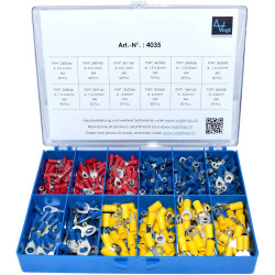 Vogt Verbindungstechnik 4035 Ring Terminal set 0.50-6mm² 505pcs Red/Blue/Yellow