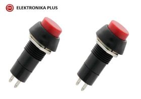 PRZYCISK CZERWONY MONOSTABILNY OKRĄGŁY 230V PBS-11