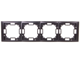 Simon Basic Neos Ramka poczwórna grafit matowy BMRC4/28