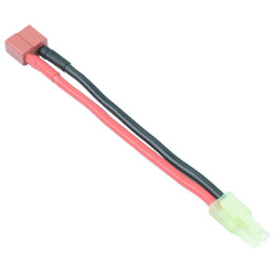 RC Female Deans T Connector to Male Mini Tamiya Adapter 100mm