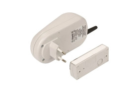 Dzwonek bezprzewodowy BULIK 230V zestaw hermetyczny zasięg 100m DRS-982K SUN10000008