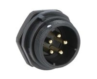SPP2112-5WZ-P Wtyk 5 pin, zakręcane na obudowę, wodoodporny - gwint zewnętrzny 500V, 30A