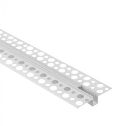 Profil GPW01 podtynkowy biały + klosz mleczny 1m