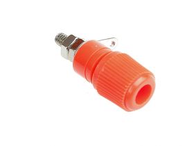 Gniazdo bananowe AL2439 czerwone 4mm (2szt) /911