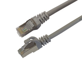 Kabel sieciowy LAN PatchCord Cu LSZH 26AWG SFTP CAT.7 szary 5m