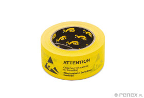 Taśma klejąca do pakowania z napisem ESD - 50 mm x 50 m