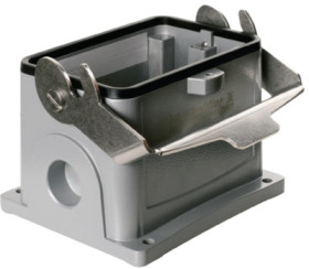 Surface mount housing, size B48, die-cast aluminum, M32, angled, longitudinal bow locking, IP65, 1904190000