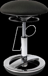 SU49 G20 Topstar Sitness® Bob basic stool, black