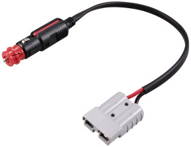 Złącze akumulatora wysokoprądowego na wtyczce zapalniczki samochodowej z bezpiecznikiem TC-12195692 czarny, czerwony TRU