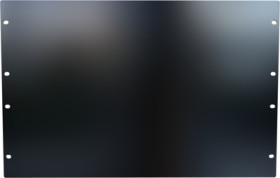 Blind plate, aluminum, (H) 311 mm, 7 U, black, PBPA19012BK2