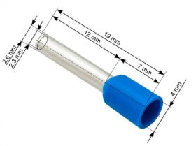 KONEKTOR RURKOWY 2,5/12 NIEBIESKI