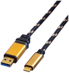 Roline Kabel USB USB 3.2 Gen1 Złącze męskie USB-A, Złącze męskie USB-C® 0.50 m wielobarwny ekranowanie 11.02.9012