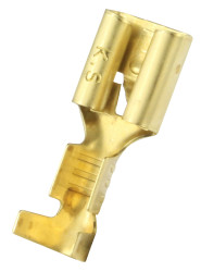 Konektor płaski Żeński 6.35 x 0.8mm 1,5 → 2,5 mm², 16 → 14 AWG długość 19.1mm Izolacja: Nieizolowane