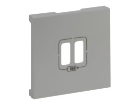 NILOE STEP Plakietka gniazda USB 3A TYP A+A aluminium 864324 LEGRAND