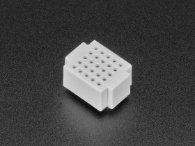 Adafruit Mini Solderless Breadboard - White 5 Rows - 25 total points