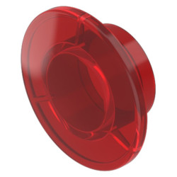 Soczewki do wskaźników, 704.61, Czerwony, Okrągły, średnica: 40