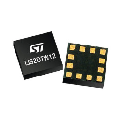 LIS2DTW12TR MEMS accelerometer with calibrated temperature sensor