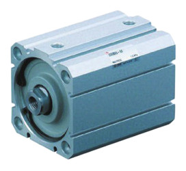 Siłownik kompaktowy skok: 60mm SMC Ø 32mm dwustronnego działania Action 111mm z amortyzacją elastyczną CD55B32-60 G 1/8