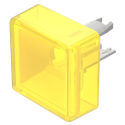 Soczewki do wskaźników, 18-982, Żółty, Kwadratowy, długość: 13.8