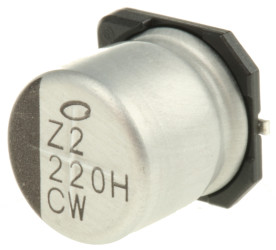 Kondensator 220μF 50V dc SMD Nichicon 10 (Dia.) x 10mm