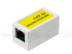 Łącznik modularny, kat. 5e, 2x RJ-45, UTP