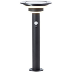 Brilliant G40406/06 Garvina Solar Path Light 3W Warm White Black 45cm