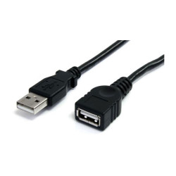 StarTech.com USBEXTAA6BK 6 ft Black USB 2.0 Extension Cable A To A - M/F