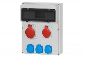 Rozdzielnica budowlana MEDIOLAN 1x5P 16A 1x5P32A 3x2P+Z ITALINE ITA00128 ELIT50538