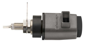 Wtyk montażowy, Czarny, 16A, M6, izolacja: Tak, 70V dc 10mm