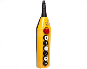 Kaseta sterownicza, 7 przycisków, w tym przycisk awaryjnego stopu 30 mm, dwie prędkości, T0-PV7E30B444