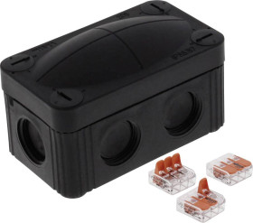 Wiska 10109900 Skrzynka przyłączeniowa (D x S x W) 85 x 49 x 51 mm czarny IP66/IP67 10 szt.