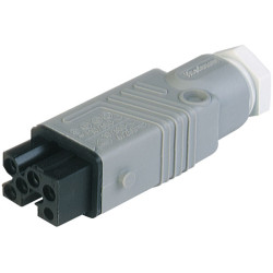 Hirschmann 931 691-106 STAK 5 PG 11 Cable Socket 5 &#x2B; PE Grey